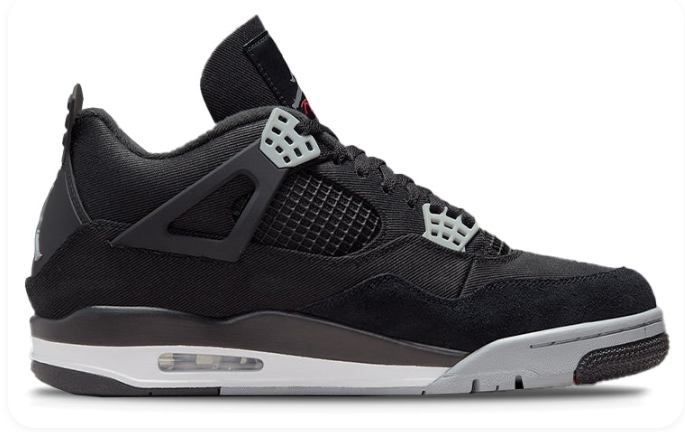 Air Jordan 4 Retro SE 'Black Canvas' | Ink Atelier | DH7138-006