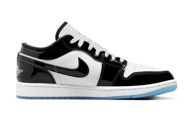 Air Jordan 1 Low SE Black White Concord | Contrast in Motion