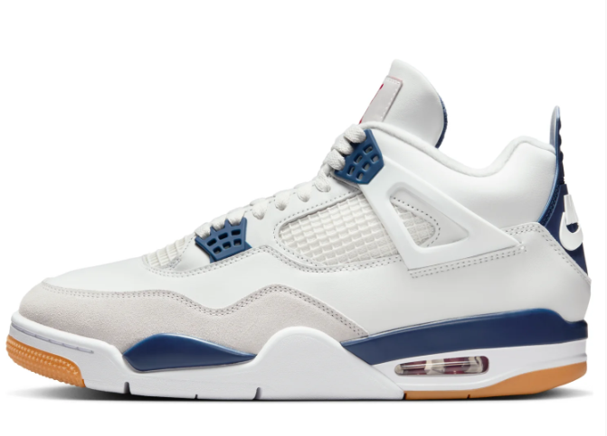 Air Jordan 4 Retro SB 'White Navy' | Harbor Lines | DR5415-100