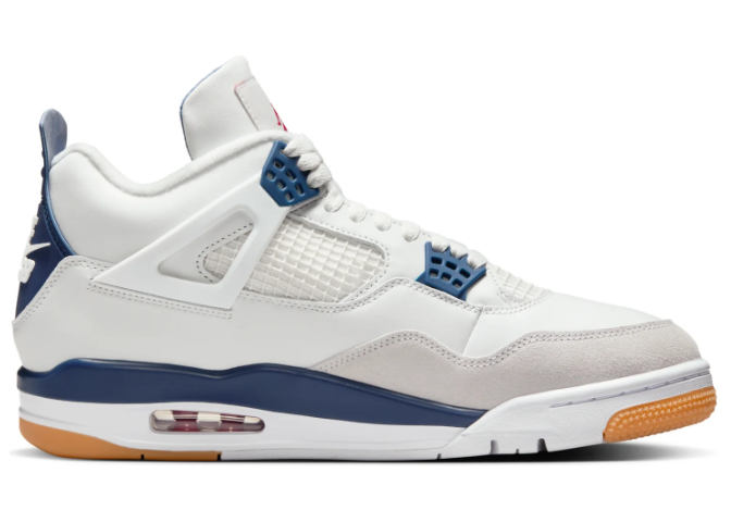 Air Jordan 4 Retro SB 'White Navy' | Harbor Lines | DR5415-100