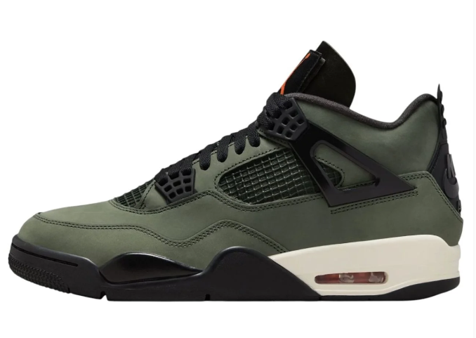 Air Jordan 4 x Undefeated 'Deep Green' 2025 | Terrain Ledger | IB1519-200