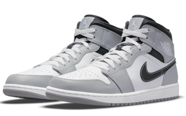 Air Jordan 1 Mid Light Smoke Grey | Quiet Definition