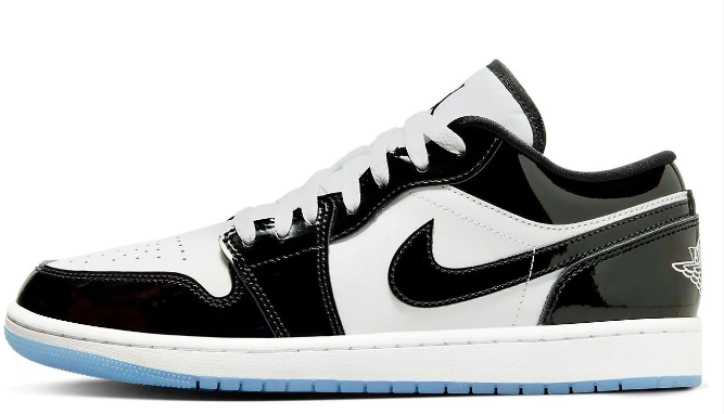 Air Jordan 1 Low SE Black White Concord | Contrast in Motion